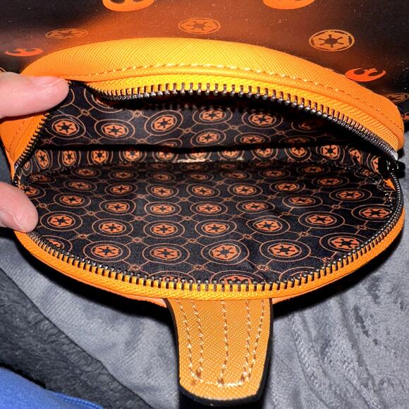 Loungefly Star Wars Darth Vader Glow-in-the-Dark Jack-o-Lantern Mini Backpack - Picture 9 of 12